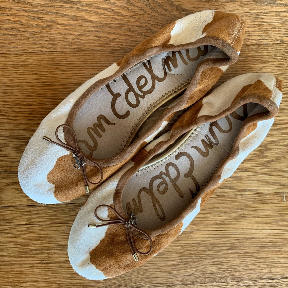 Sam Edelman cowhide flats